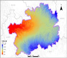 贵州省年降雨量空间分布数据服务
