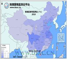 2010年各地区老年人口抚养比