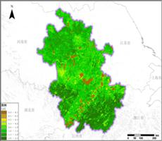多种卫星遥感数据反演安徽省叶面积指数（LAI）数据服务