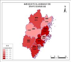 福建省2016年卫生机构床位数