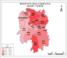 湖南省2016年第一产业增加值