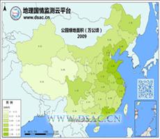 2009年公园绿地面积