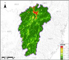 遥感数据反演江西省植被指数（NDVI）数据服务