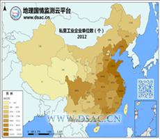 2012年私营工业企业单位数