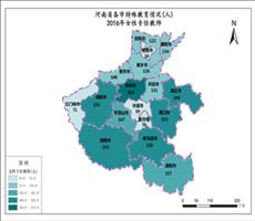 河南省2016年女性专任教师（各市特殊教育情况）