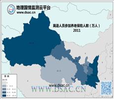 2011年西北离退人员养老保险人数