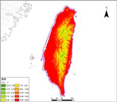 台湾多年平均气温空间分布数据服务