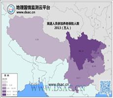 2013年西南离退人员养老保险人数