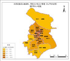 上海市2017年人口密度