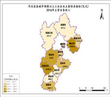 河北省2016年主营业务收入