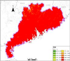 广东省多年平均气温空间分布数据服务