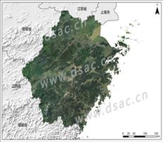 浙江省Landsat 8卫星影像