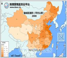 2008年建成区面积