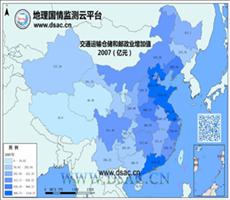 2007年交通运输仓储邮政增加值