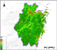 多种卫星遥感数据反演浙江省叶面积指数（LAI）产品