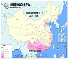 2010年民族分布（壮族）