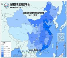 2013年交通运输仓储邮政增加值