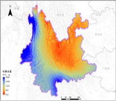 云南省年降雨量空间分布数据服务