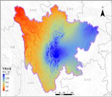 四川省年降雨量空间分布数据服务