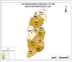 山西省2016年批发和零售业地区生产总值（指数）