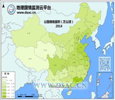 2014年公园绿地面积