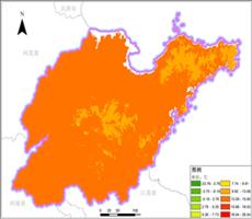 山东省多年平均气温空间分布数据服务