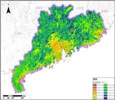 遥感数据反演广东省增强型植被指数(evi)数据服务