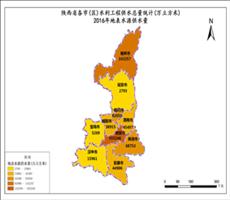 陕西省2016年地表水源供水量