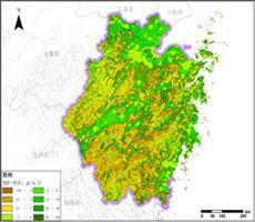 多种卫星遥感数据反演浙江省净生态系统生产力（NEP）数据服务