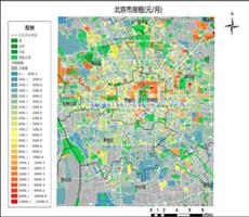 北京市2018年（上半年）房租热点图   