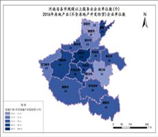 河南省2016年房地产业(不含房地产开发经营)单位数（服务业企业单位数）