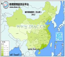 2012年城市绿地面积