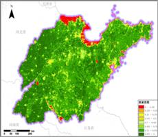 遥感数据反演山东省植被指数（NDVI）数据服务