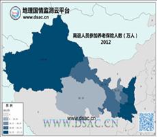 2012年西北离退人员养老保险人数