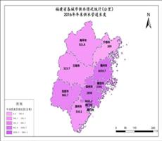 福建省2016年年末供水管道长度