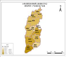 山西省2016年第一产业生产总值