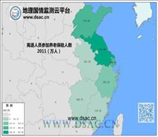 华东2011年离退员工养老保险人数
