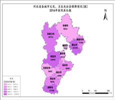 河北省2016年医院床位数