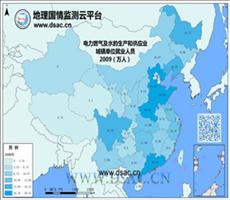 2009年电力燃气及水单位就业人员