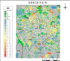 北京市2018年（上半年）工资热点图   