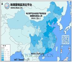 2010年电力燃气及水单位就业人员