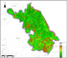 多种卫星遥感数据反演江苏省叶面积指数（LAI）数据服务