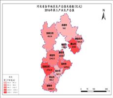 河北省2016年第三产业生产总值