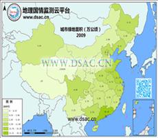 2009年城市绿地面积