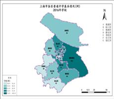 上海市2016年学校（各区普通中学基本情况）