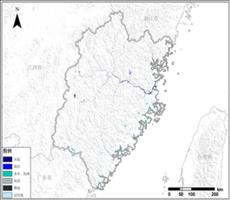 福建省水域资源空间分布数据服务