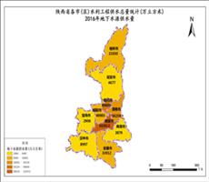 陕西省2016年地下水源供水量