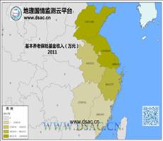 华东2011年基本养老保险基金收入
