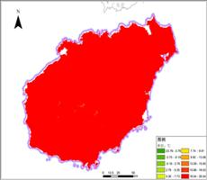 海南省多年平均气温空间分布数据服务