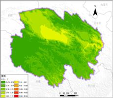 青海省多年平均气温空间分布数据服务